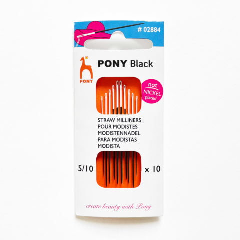 Pony Black Straws with white eye