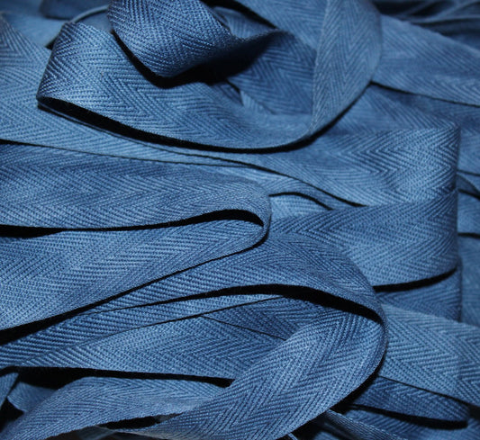 Azure - Hand-dyed Cotton Twill Tape