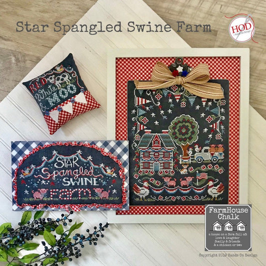 Star Spangled Swine Farm | Farmhouse Chalk Series