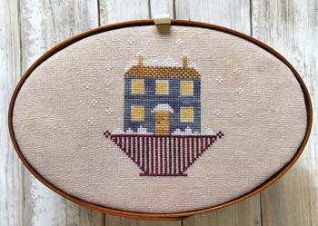 Christmas House Shaker Box Top