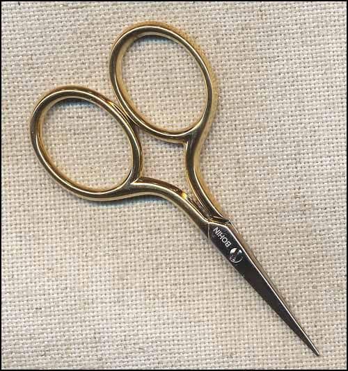 Bohin Gilt Handle Embroidery Scisssors