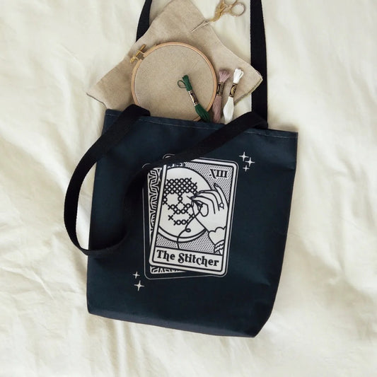 The Stitcher Tarot Card Tote Bag