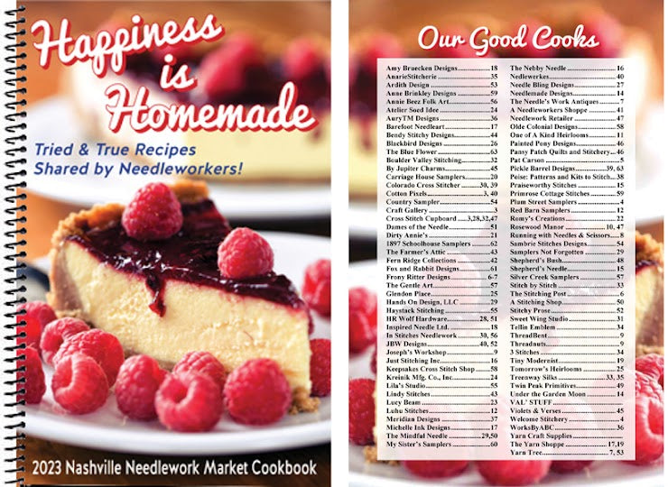 Happiness Is Homemade 2023 Nashville Needlework Market Cookbook