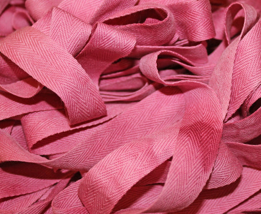 Peony - Hand-dyed Cotton Twill Tape