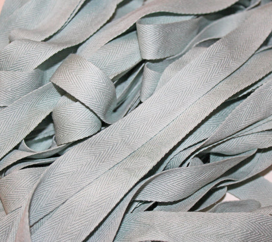Pistachio - Hand-dyed Cotton Twill Tape