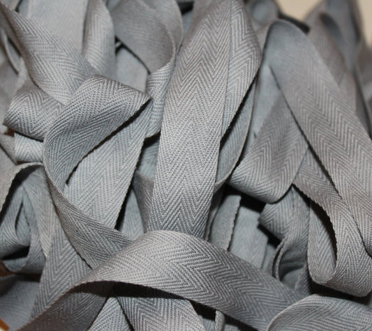 Slate - Hand-dyed Cotton Twill Tape